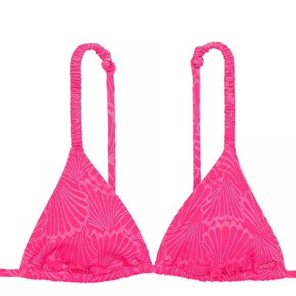 PINK
SCRUNCHIE‎ TRIANGLE BIKINI TOP - Picture 1 of 5